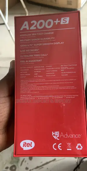 Sabo Itel A200+ 128GB Zinariya