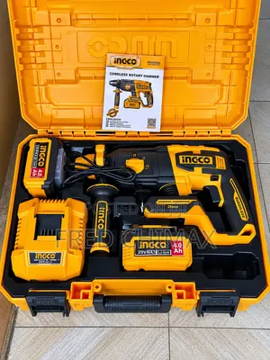 INGCO Cordless Rotary Hammer Drill Kit (20V MAX, 26mm Brushless)