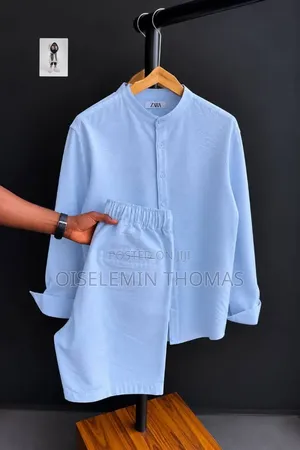Kayan Falcon Linen na Turkiyya masu Alatu 2-Piece (L-2XL)