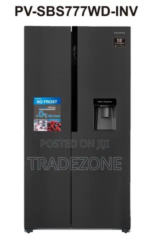 Polystar 502L Side-by-Side Inverter Refrigerator | PV-SBS777WD-INV