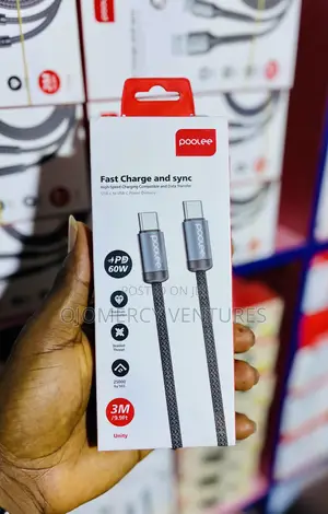 Poolee 3M 60W USB-C zuwa USB-C Mai Sauri Cajin Igiyoyi