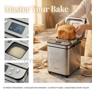 Sokany Automatic Bread Maker (700W, 1kg)