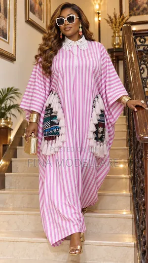 Kaftan Dress Mai Layuka tare da Aljihun Akwete