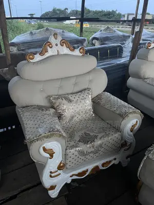 Royal Seat - Brand New Leather & Fabric Sofa Set
