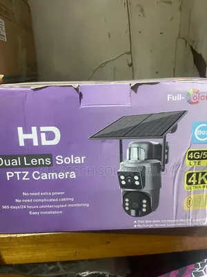UBox Dual Lens PTZ 4G Solar CCTV Camera