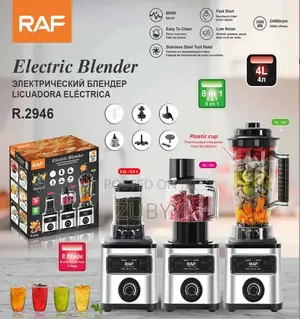 Raf 8-in-1 Blender, 4L, Silver, Sabon Kaya