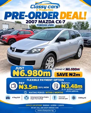 2007 Mazda CX-7 Silver - Pre-Order Deal