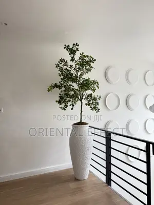 White Nile Pot with Artificial White Exotica | Home Décor