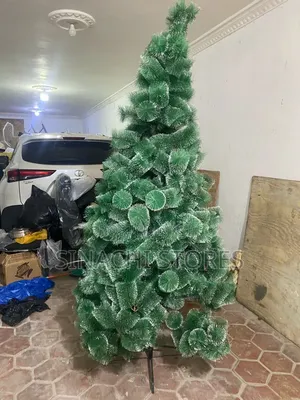10ft Green Pine Christmas Tree with Cones & Berries