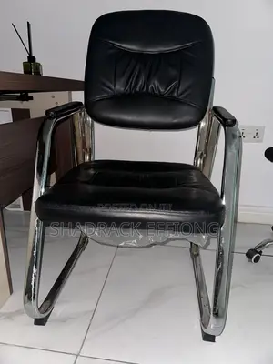 Mai Jinjiri Baki Leatherette Mai Ziyara Armchair (Chrome Base)