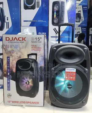 Djack 15" Rechargeable Trolley Speaker (DJ-A1501) - Bass Mai Nauyi