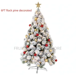 Luxury Snow Flocked Pine Christmas Tree