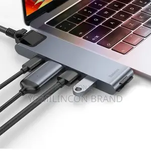 Baseus Thunderbolt C+ Pro Seven-in-One Smart HUB Docking Station, Grey