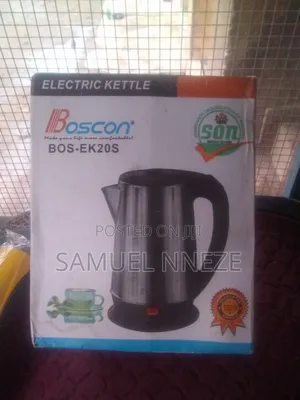 Boscon Cordless Electric Kettle - 1L Bakin Karfe