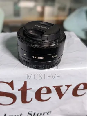 Canon EF-M 22mm f/2 STM AF Lens EOS EF-M Mount Black