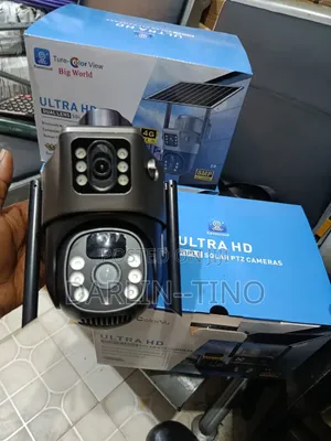 EseeCloud Ultra HD Kamara Mai Ruwan Tabarau Biyu/Uku Mai Amfani Da Hasken Rana Ta PTZ