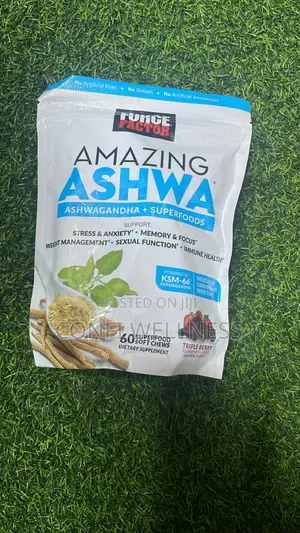 Force Factor Ashwagandha Gummies - Tallafawa Damuwa, Damuwa, Hankali