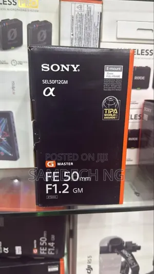 Sony FE 50mm F1.2 G Master Lens