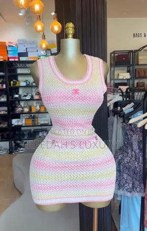 Rainbow Knit Bodycon Mini Dress