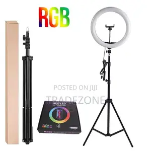 14-Inch RGB Multi-Color Ring Light tare da Stand & Remote