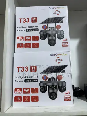 V380 Intelligent Solar PTZ Camera (Triple Lens) with Alarm