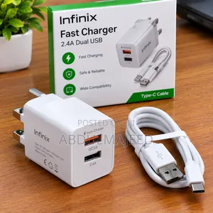 Infinix 40W Fast Charger (Dual Port PD)