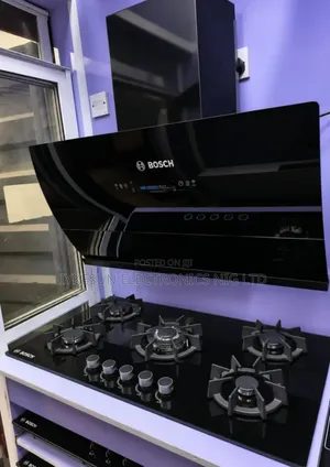Bosch 90cm Built-in Hob Mai Gobara 5 da Hood Plasma