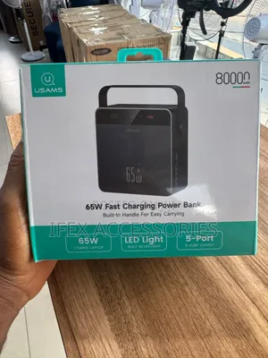 USAMS 80000mAh 65W Power Bank Mai Sauri (Mai Karfin Laptop)