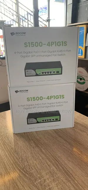 BDCOM 4-Port Gigabit PoE+ Unmanaged Switch