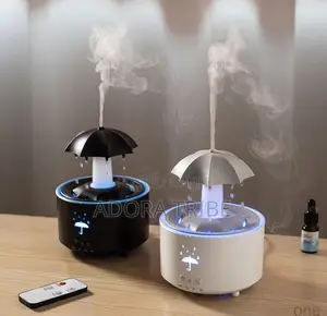 Rotating Waterdrop Aroma Diffuser tare da Remote & LED Light