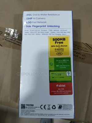 New Tecno Pop 20 64GB Black