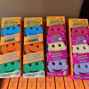 3pcs Scrub Colour Sponge