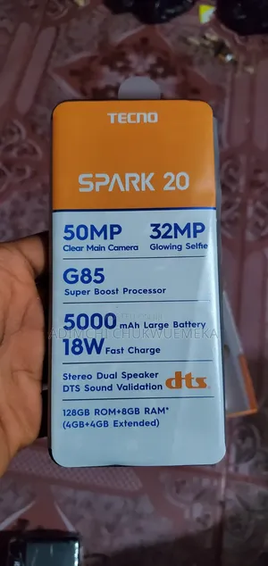 Tecno Spark 20 128GB Baki (Amfani)