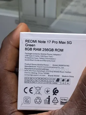 Sabon Xiaomi Redmi Note 17 Pro Max 256GB Baki
