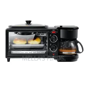 Sliver Crest Na'ura 3-in-1 Don Karin Safe (Toaster Oven, Frying Pan, Coffee Maker)