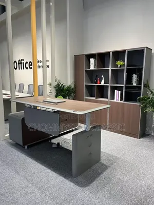 Sabo Office Table da Shelf da aka Shigo da shi