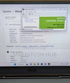 MSI GP65 Leopard Laptop na Wasan Kwamfuta - Intel Core i7, 32GB RAM, GTX 1660 Ti