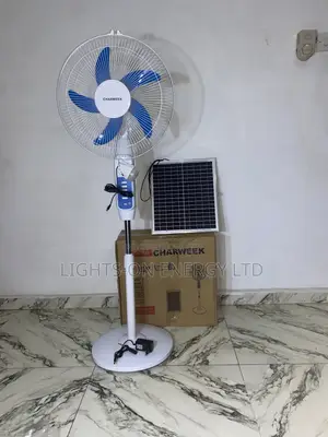 16-inch Solar Rechargeable Fan with Panel