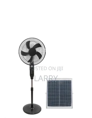16-Inch Solar Standing Fan with Panel