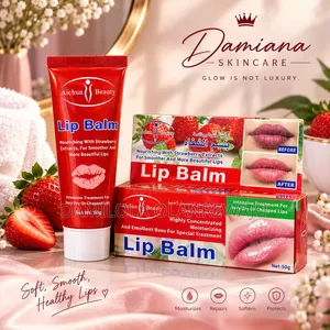 Aichun Beauty Strawberry Lip Balm Mai Lembata 50g
