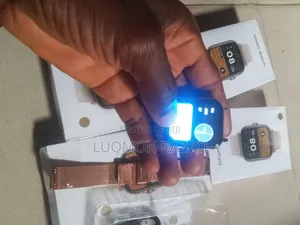 Sabon RYFE Y13 Pro Smartwatch - Gold Mesh & Pink Silicone Straps