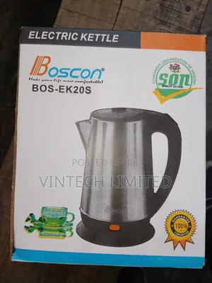 Boscon Electric Kettle 2L Silver 1500W