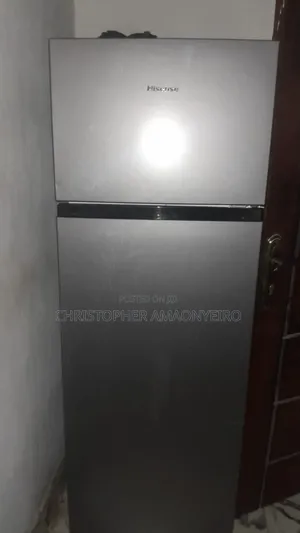 Hisense Firijin Kofa Biyu - Azurfa