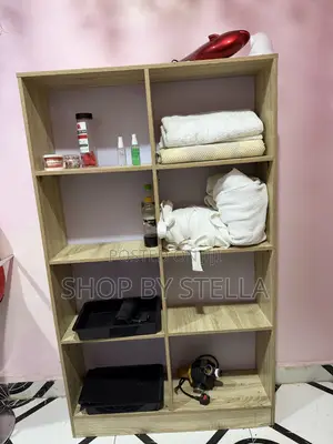 Gidan Shelving na Katako na Salon - Brown