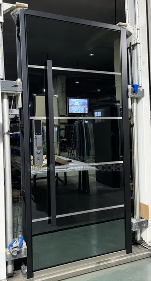 Luxury Pivot Door 4x7/4x8 with Smart Lock & LED TV