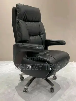 Executive Recliner Office Chair tare da Footrest - Baki