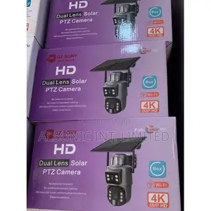 Dual Lens Solar PTZ WiFi Camera 4K 8MP