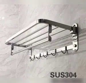 High-Quality SUS304 Stainless Steel Towel Rack