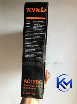 Tenda AC5 AC1200 Dual Band WiFi Router (4 Antennas)