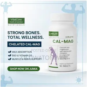 Chelated Cal-Mag tare da Vitamin D3 - 30 Kwalba